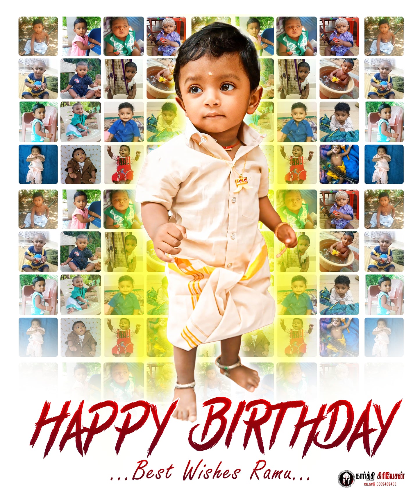 Customized Mosaic Frame | Upload Your Photo | Unique Wall Art